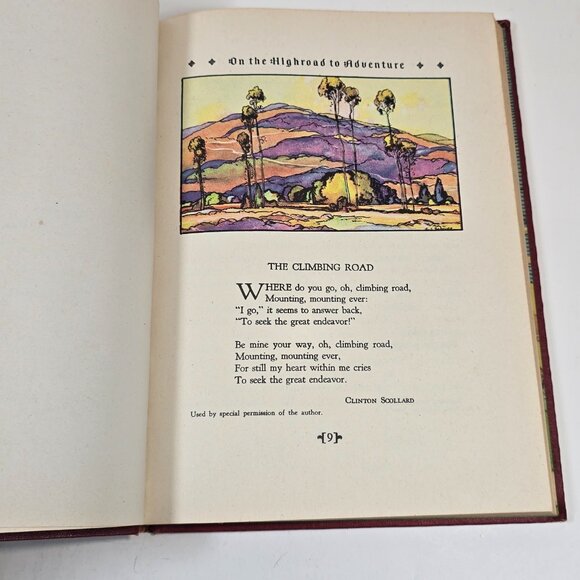 Book Trails Set 1928 Child Development Red Embossed Cover Colorful Illustrations - Picture 10 of 16